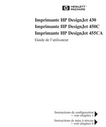 Notice Imprimantes HP  DesignJet 455CA