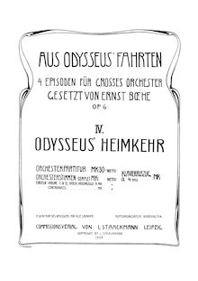 Partition I, Odysseus  Heimkehr (Ulysses  Return Home), Aus Odysseus  Fahrten, Op.6