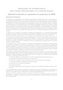 Programme Maths MPSI (PDF) - programme de mathématiques des ...