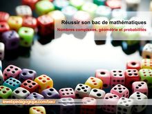 Bac 2014 Fiche Maths nombres complexes geometrie probabilites