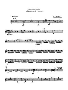 Partition cor 1, 2 (en E♭), La Cenerentola, Rossini, Gioacchino