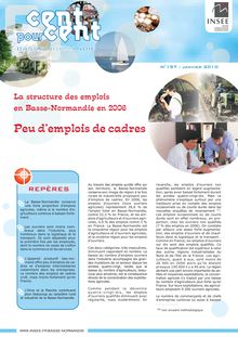 La structure des emplois en Basse-Normandie en 2006    Peu d emplois de cadres  