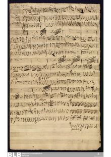 Partition complète, Sonata grossa en C major, C major, Molter, Johann Melchior