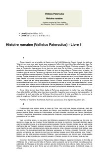 Histoire romaine (Velleius Paterculus)