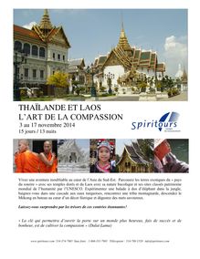 Visiter la Thaïlande et le Laos : l art de la compassion