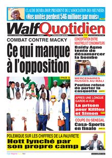 Walf Quotidien n°8843 - du jeudi 16 septembre 2021