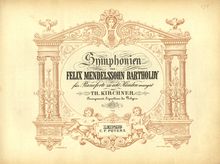 Partition complète, Symphony No.4 en A major, Sinfonie Nr.4 in A-Dur "Italienische" par Felix Mendelssohn