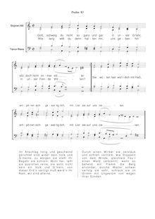 Partition Ps.83: Gott, schweig du nicht so ganz und ga, SWV 180, Becker Psalter, Op.5