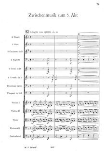 Partition Interlude to Act V, Prince Kholmsky, Песня Ильинишны (Incidental music for the tragedy by Nestor Kukolnik)