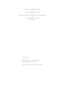 Parameter estimation and optimal experimental design in flow reactors [Elektronische Ressource] / vorgelegt von Thomas Carraro