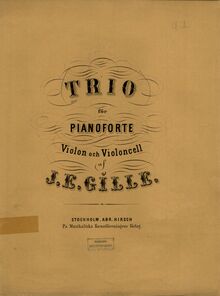 Partition couverture couleur, Piano Trio, Piano Trio in F sharp minor