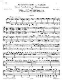 Partition complète, Sonatine, D.968, Schubert, Franz