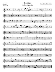 Partition viole de gambe aigue 2, Madrigali a 5 voci, Libro 2, Pallavicino, Benedetto par Benedetto Pallavicino
