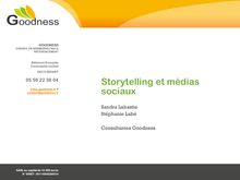 Storytelling et médias sociaux 