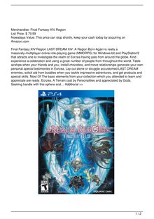 Review Final Fantasy XIV A Realm Reborn Collector8217s Edition 8211 PlayStation 4