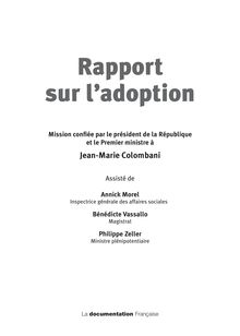 Rapport sur l adoption