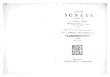 Partition , partie books, Sonate a due, e tre [...] Libro primo. Op. 2