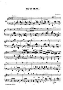Partition de piano, Nocturne, D♭ major, Döhler, Theodor