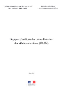 Rapport d audit sur les unités littorales des affaires maritimes (ULAM)