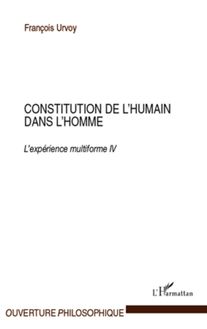 Constitution de l humain dans l homme
