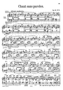 Partition complète, 12 pièces, Op.40, 12 Пьес ; 12 Morceaux