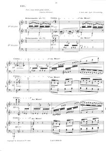 Partition , Scherzando, En Blanc et Noir, In Black and White, Debussy, Claude