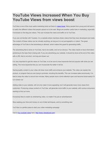 YouTube Views Increased When You Buy YouTube Views from views boost