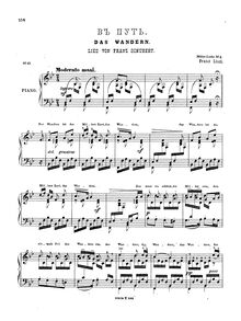 Partition , Das Wandern (S.565/1), Müllerlieder von Franz Schubert