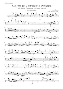 Partition parties, Concerto pour Double-basse et orchestre, F major par Antonio Capuzzi