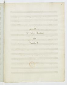 Partition violoncelle 2, 3 corde quintettes, G.352-354 (Op.43), Boccherini, Luigi par Luigi Boccherini