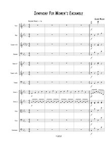 Partition , Allegro Vivace, Symphony pour Women s Ensemble, Symphony, Op.74