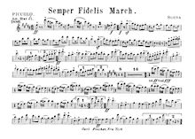 Partition parties complètes, Semper Fidelis, C major/F major, Sousa, John Philip