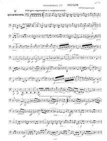 Partition violoncelle 2, corde quintette No.2, Op.40, A minor, Dobrzyński, Ignacy Feliks
