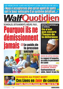 Walf Quotidien n°9018 - du vendredi 15 avril 2022