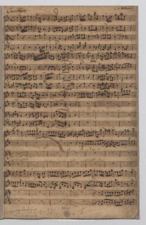 Partition complète, Ouverture en D major, D major, Graun, Johann Gottlieb