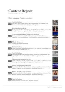 Engaging contents on Twitter and Facebook (Museums) - september 2013