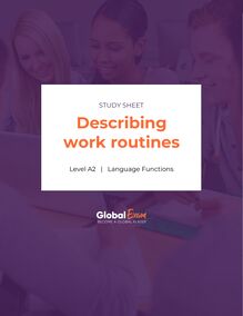 Describing work routines