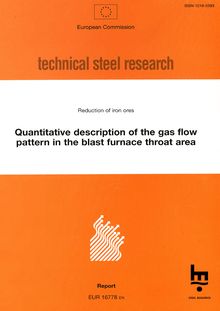 Quantitative description of the gas flow pattern in the blast furnace throat area