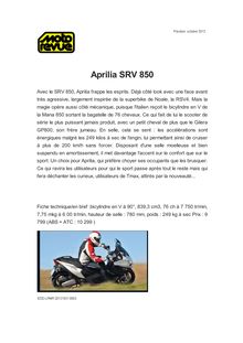 Aprilia SRV 850
