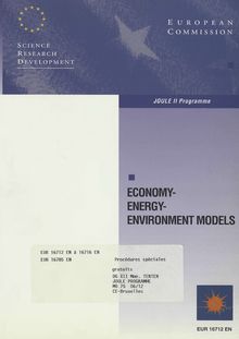 Economy-Energy-Environment models