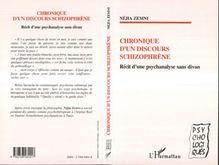 CHRONIQUE D UN DISCOURS SCHIZOPHRÈNE