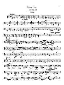 Partition altos, Totentanz, Paraphrase über Dies Irae, Liszt, Franz