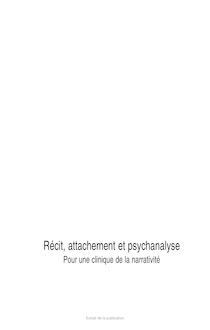 Récit, attachement et psychanalyse