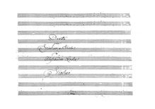 Partition parties complètes (Manuscript), Duo pour violon et viole de gambe