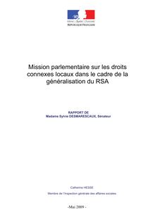 Mission parlementaire sur les droits connexes locaux dans le cadre de la généralisation du RSA