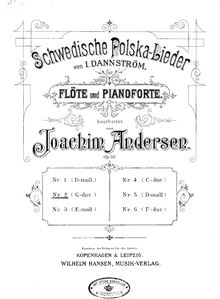 Partition No.2 G-dur, 6 Schwedischer Polska-chansons, Op.50, 6 Swedish Polkas