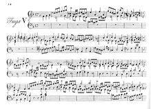Partition complète, Double Fugue en D minor, D minor, Roseingrave, Thomas