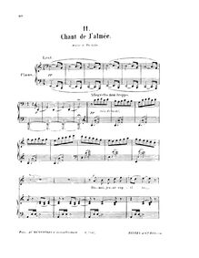Partition complète, Chant de l almée, A minor, Delibes, Léo