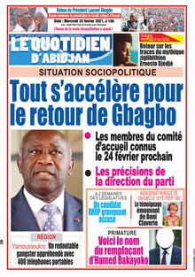 Le Quotidien d’Abidjan n°3032 - du jeudi 18 février 2021