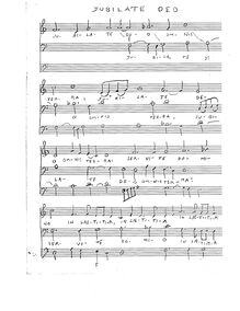 Partition complète, Jubilate DEO, St. George Tucker, Tui